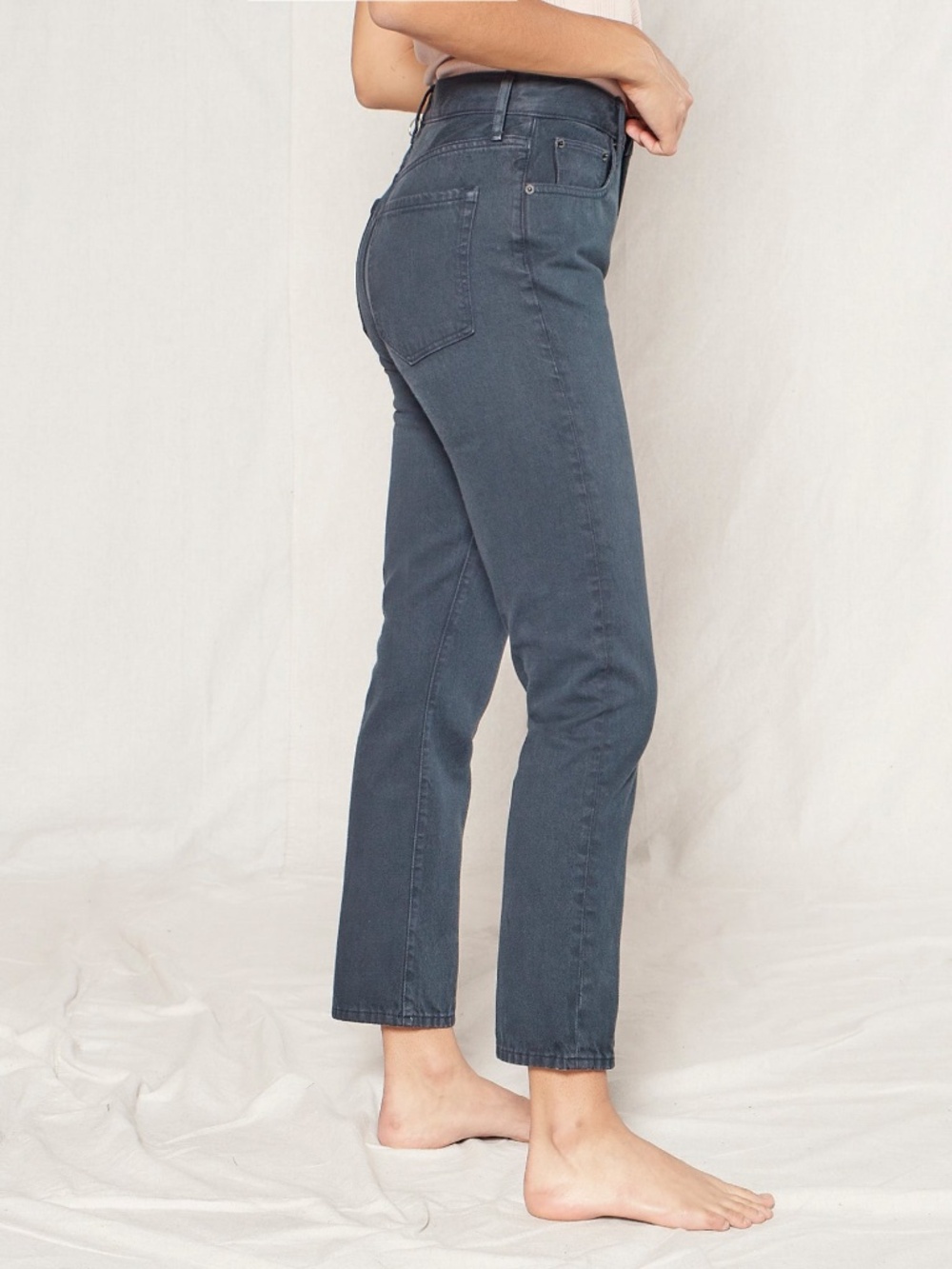NWT Outerknown 100% Organic Cotton SEA Jeans Dune HighRise Slim Denim Women's 25 - Picture 5 of 14